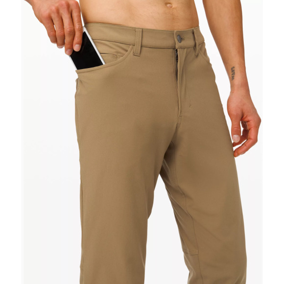 Lululemon Men's ABC Pant Classic Fit Beige Size 28x34 - Picture 1 of 6